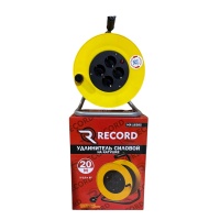 Удлинитель силовой на катушке 20 метров, желтый, сечение 2*0.75 кВт оптом