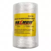 Полипропиленовый шпагат 130 м, прозрачный, "MAXIMUM" (2658)
